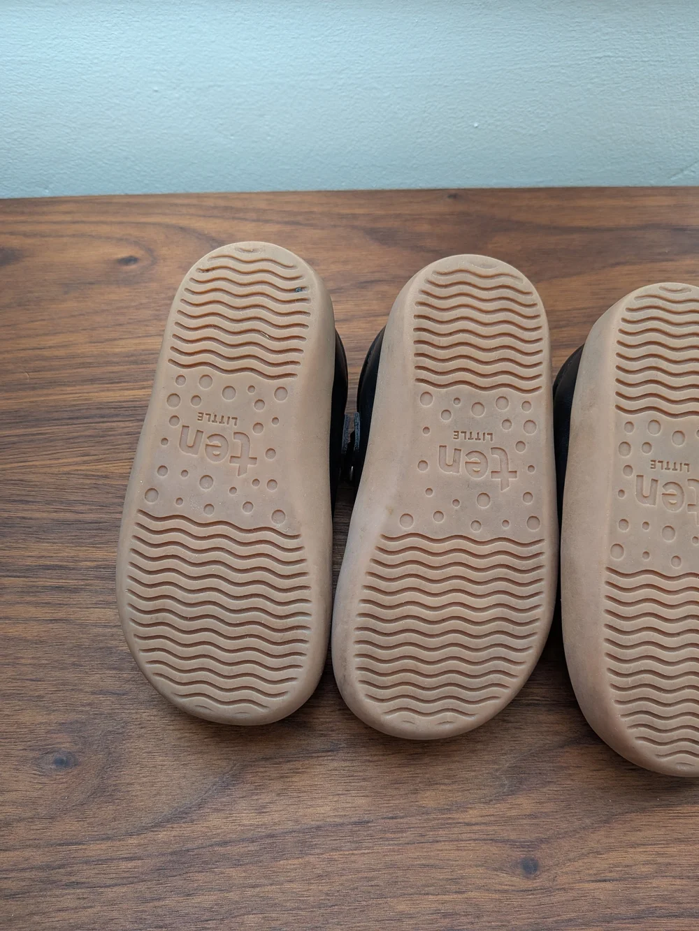 Ten Little Mary Jane Shoes Black Size 7 (1 pair)